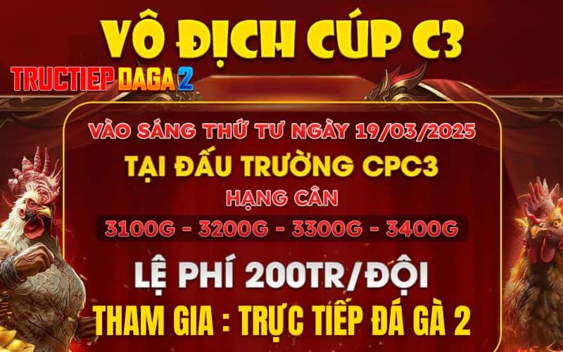 [Thông Báo] Giải Vô Địch Cup Tại CPC3 Ngày 19/3/2025